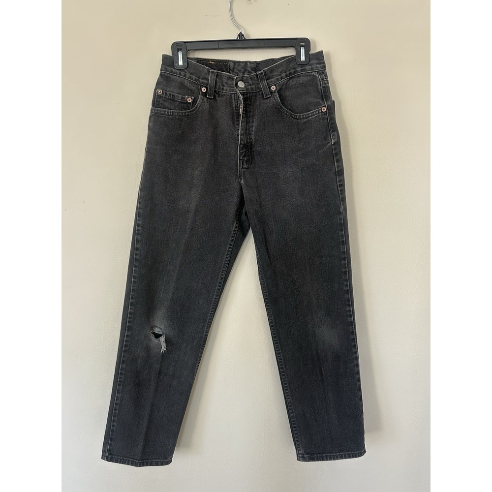VTG Late 90s Levi's 550 Black Gray Red Tab Made in Canada W30x30